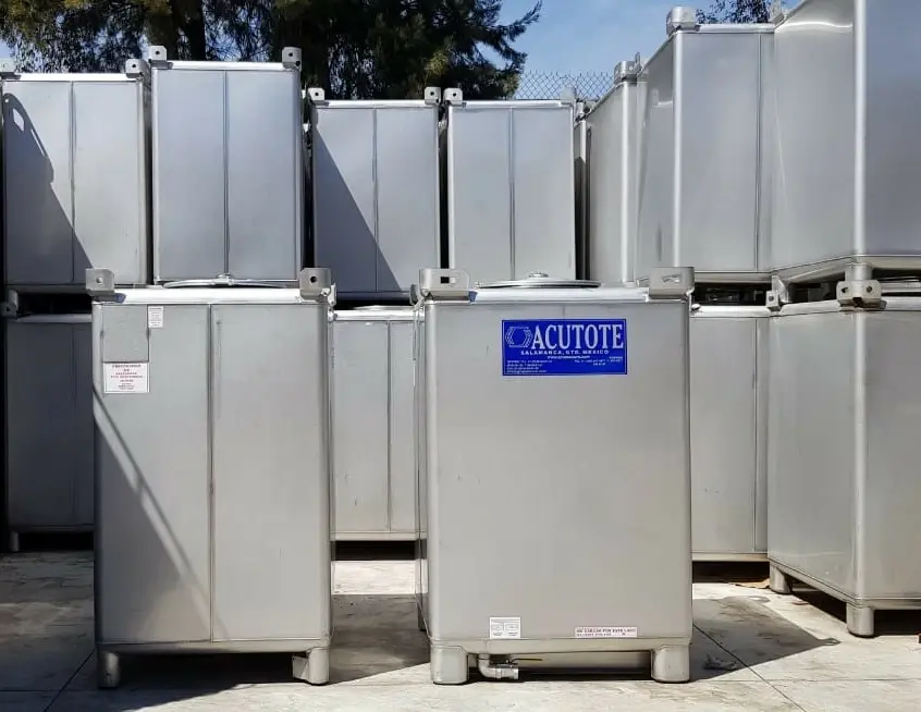 contenedores de plástico grandes, tote contenedor, contenedores de plástico con tapa, contenedor plástico con tapa, contenedores de plástico México, IBC, tote contenedor, contenedor IBC